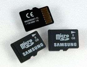 Samsung develops 8 GB microSD memory card for mobile