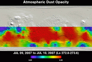 Arizona State scientists keep an eye on Martian dust storm