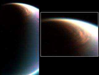 Cassini images mammoth cloud engulfing Titan’s North Pole