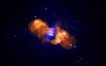 Chandra Sheds Light on Galaxy Collision
