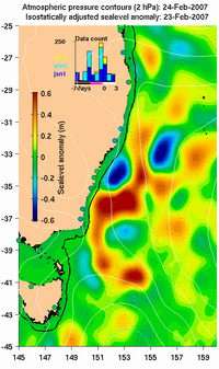 Cold-water eddy ‘monsters’ mighty current off Sydney