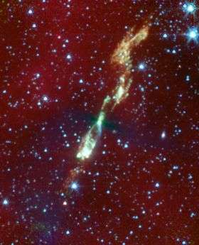 Embryonic Star Captured With Jets Flaring