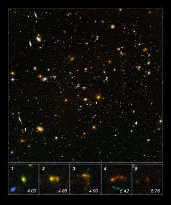 Hubble, Spitzer find 'Lego-block' galaxies in early universe