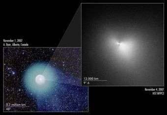 Hubble zooms in on heart of mystery comet