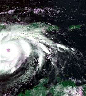 Hurricane Dean tracked from space