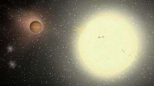 Largest transiting extrasolar planet found around a distant star