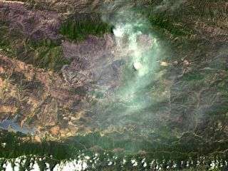 NASA Sees Santa Barbara Wildfires