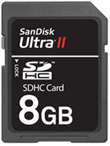 SanDisk Unveils 8-Gigabyte SanDisk Ultra II SDHC Card