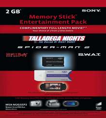 Sony Updates 2GB Memory Stick Entertainment Pack for PlayStation Portable