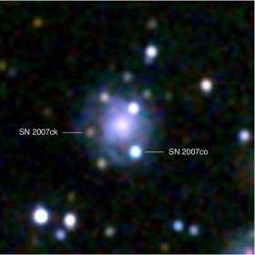 Swift sees double supernova in galaxy