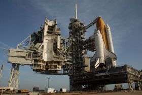 Space Shuttle Discovery Arrives at Launch Pad, Countdown Test Set
