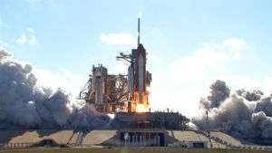 Shuttle Discovery Launches With Japanese Laboratory
