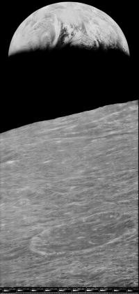 NASA Restores Historic Lunar Orbiter Image