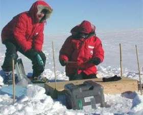 Data show Antarctic ice stream radiating seismically