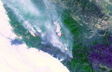 Fires Burning Near Big Sur, California