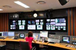 Master Control Equipment installed at Fuji TV