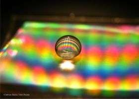 Measuring sound with a nanoscopic air bubble