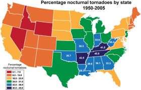 Nighttime tornadoes are worst nightmare