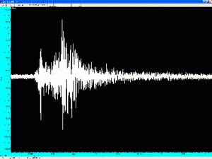 Seismometer image captured from this morning’s Midwest earthquake