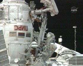Station Crew Begins Spacewalk to Retrieve Soyuz Pyro Bolt