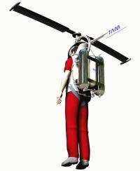 Strap-on helicopter