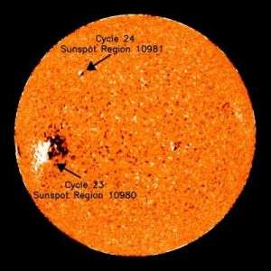 Sunspot is harbinger of new solar cycle, increasing risk for electrical systems