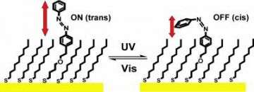 Tethered Molecules Act as Light-Driven Reversible Nanoswitches