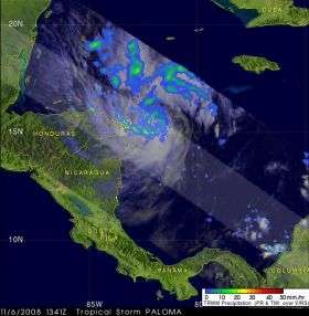 Tropical Storm Paloma Forms Quickly in the Caribbean Sea