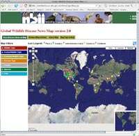 Web tool puts wildlife diseases on the map