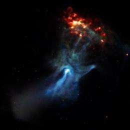 A young pulsar shows its hand