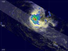 Cyclone Anja hits wind shear, weakens drastically