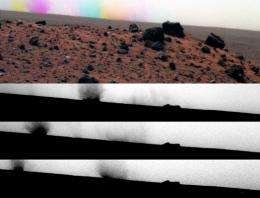 Mars Dust Devil Has Colorful Effect in Image Series