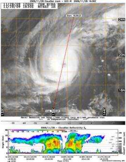 NASA captures Typhoon Nida's clouds from 2 angles