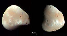 New Views of Martian Moon and Surface