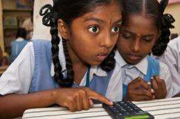 'One keypad per child' lets schoolchildren share screen to learn math