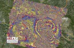 Satellites show how Earth moved during Italy quake