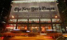 The New York Times headquarters in New York City