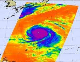 Two NASA satellites capture monster Super Typhoon Melor