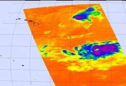 NASA satellites catch two views of Felicia already affecting Hawaii