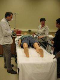 Next generation of health care workers train through medical simulation