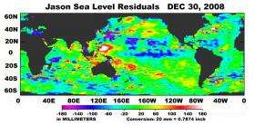Satellites Capture Sea Surface Heights Around the World