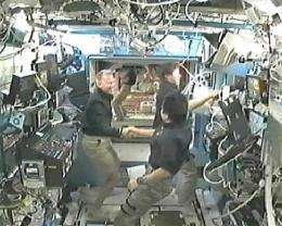 Spacewalk Day: Astronauts install new porch on lab (AP)