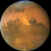 This NASA Hubble Space Telescope image shows Mars