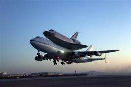 Space shuttle Discovery back home in Florida (AP)