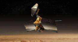 Artist concept of Mars Reconnaissance Orbiter
