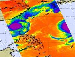 NASA's Aqua Satellite sees Tropical Storm Parma lingering in the Luzon Strait