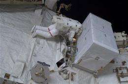 Astronauts take mission's 3rd and final spacewalk (AP)