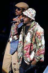 Andre Benjamin and Antwan Patton of Outkast perform in 2006