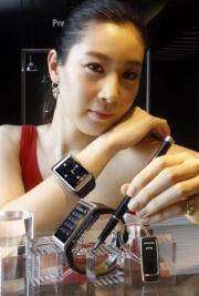 A Samsung Electronics' watch-shaped mobile phone
