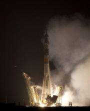 Astronauts blast off for Christmas space mission (AP)